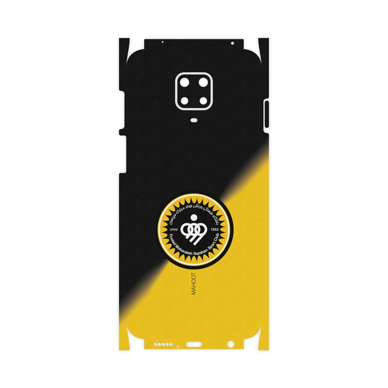 برچسب پوششی ماهوت مدل Sepahan-FC-FullSkin  مناسب برای گوشی موبایل شیائومی Redmi Note 9 Pro