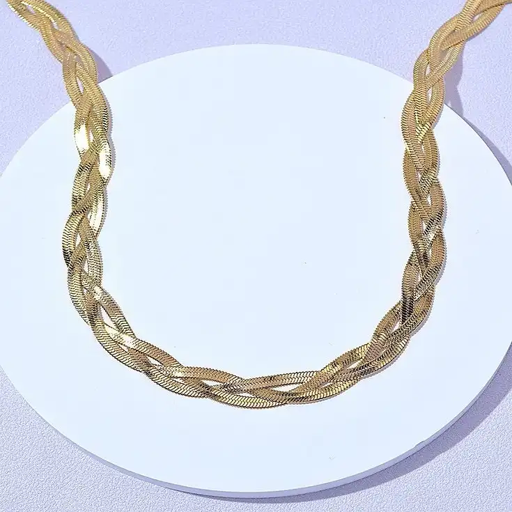 زنجیر زنانه مدل بافت ماری