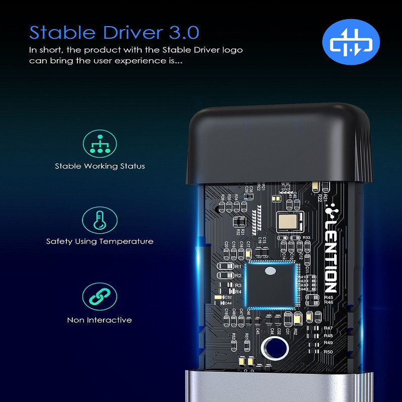 قاب هارد دیسک لنشن مدل SSD M.2 NVMe کد C9Elite-GRY