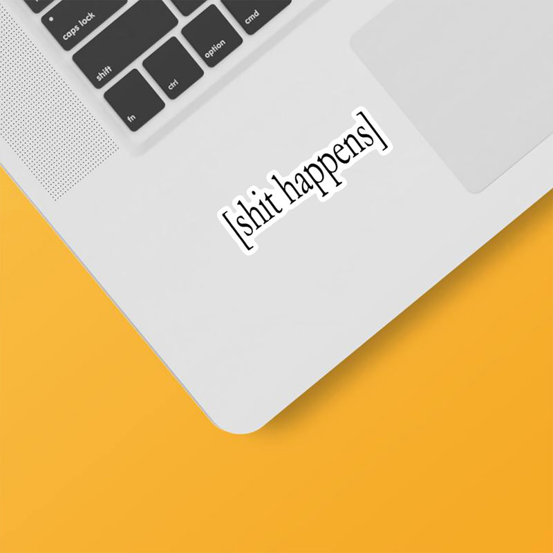 استیکر لپ تاپ و موبایل بووم طرح نوشته کد MD126