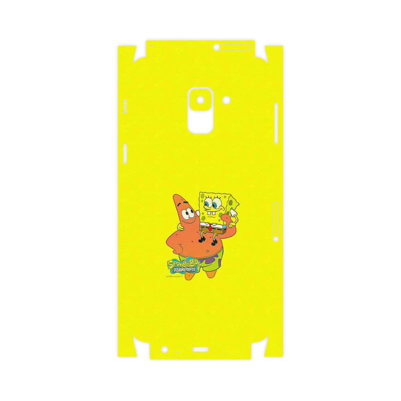 برچسب پوششی ماهوت مدل SpongeBob SquarePants-FullSkin مناسب برای گوشی موبایل سامسونگ Galaxy A8 2018
