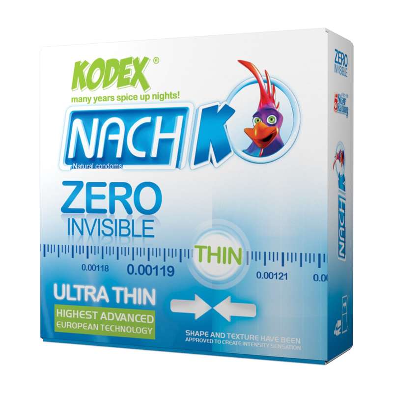 کاندوم کدکس مدل Zero Invisible بسته 3 عددی کاندوم کدکس مدل Zero Invisible بسته 3 عددی