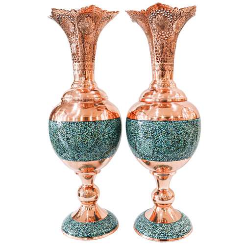 سنبلدان فیروزه کوبی مدل F069 کد 03 بسته 2 عددی