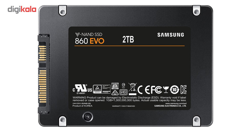 اس اس دی اینترنال سامسونگ مدل 860 Evo ظرفیت 2 ترابایت