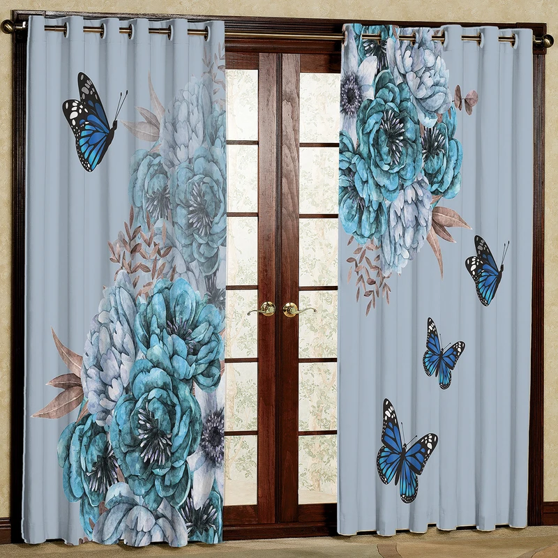 پرده مدل مخمل پانچی کد 1242T2 سایز 200x140 سانتی متر