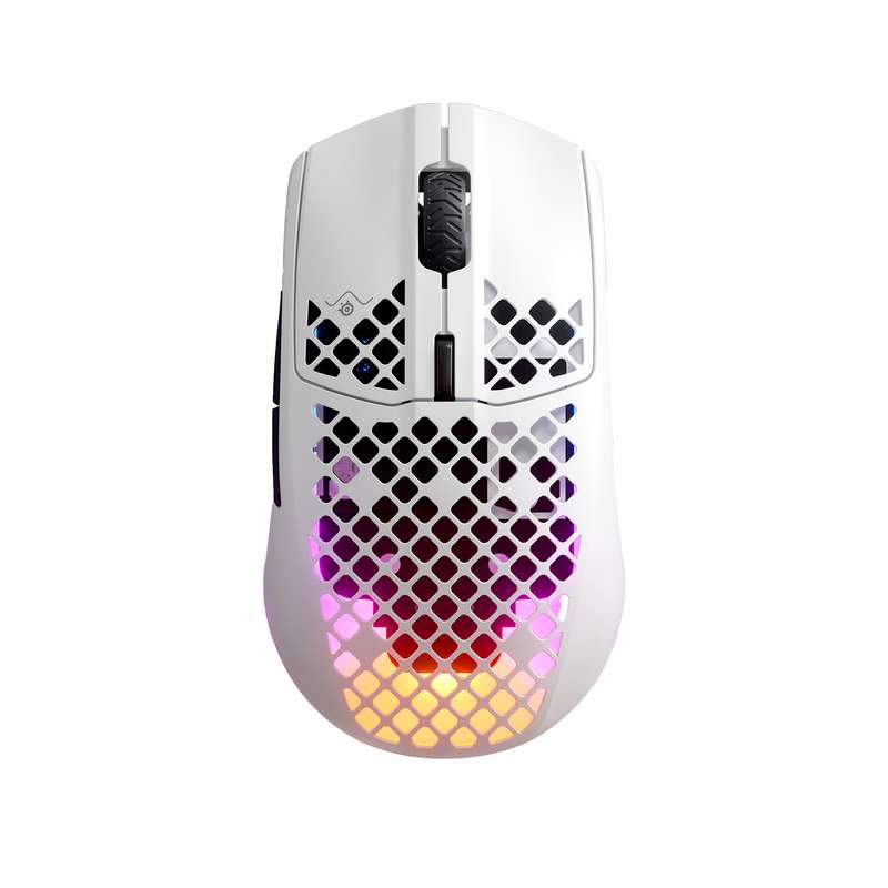 ماوس بی سیم مخصوص بازی استیل سریز مدل Aerox 3 RGB Snow