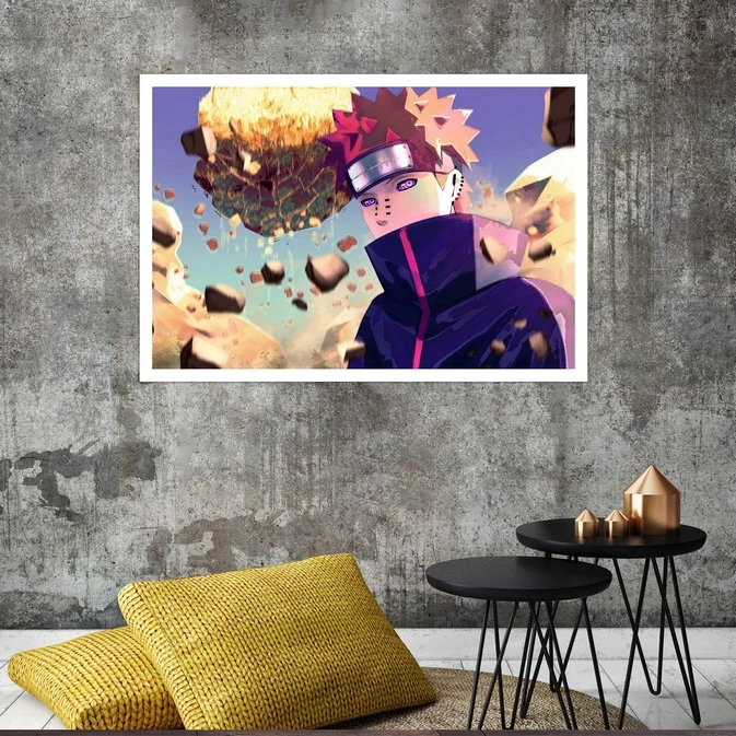 تابلو بکلیت طرح انیمه Naruto مدل قاب شاسی W-s8458