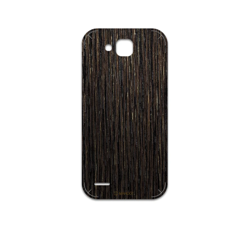 برچسب پوششی ماهوت مدل Dark-Gold-Stripes-Wood مناسب برای گوشی موبایل آنر 3X G750