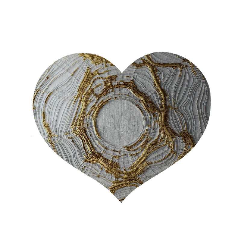 پادری مدل قلب طرح کلاسیک کد 8854 سایز 90x90 سانتی متر 