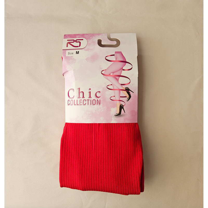 لگینگ زنانه رویین تن مدل کبریتی رنگ قرمز