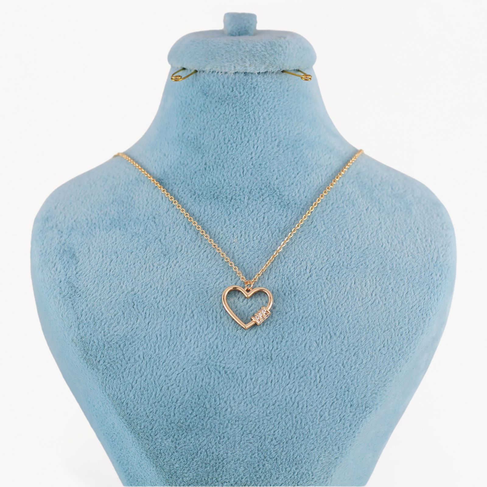 گردنبند زنانه ژوپینگ مدل قلب کد AAB562 -  - 1