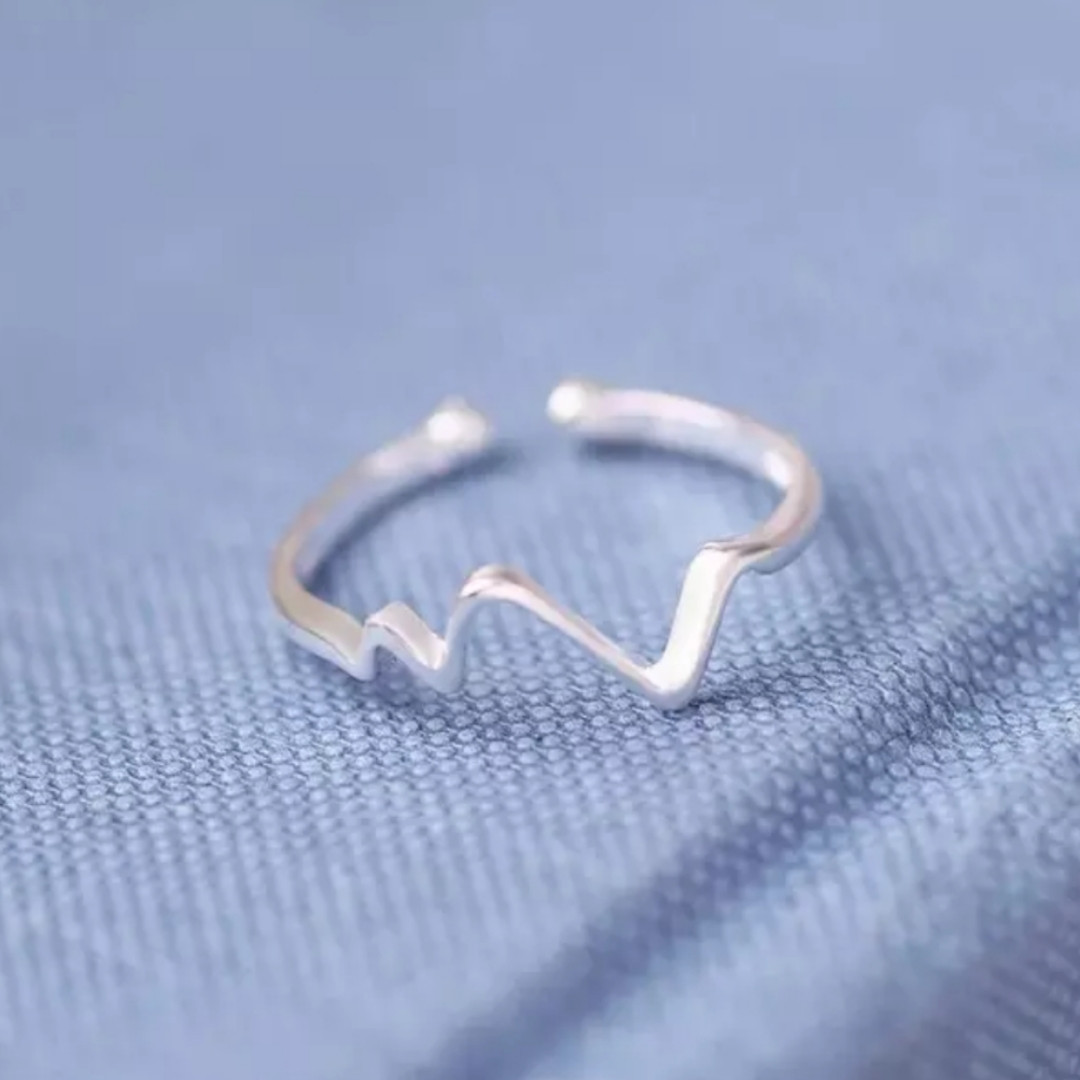 انگشتر دخترانه مدل ضربان قلب