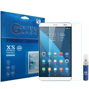 محافظ صفحه نمایش شیشه ای ایکس اس مدل تمپرد مناسب برای تبلت هوآوی MediaPad X2 به همراه اسپری پاک کننده صفحه XS
