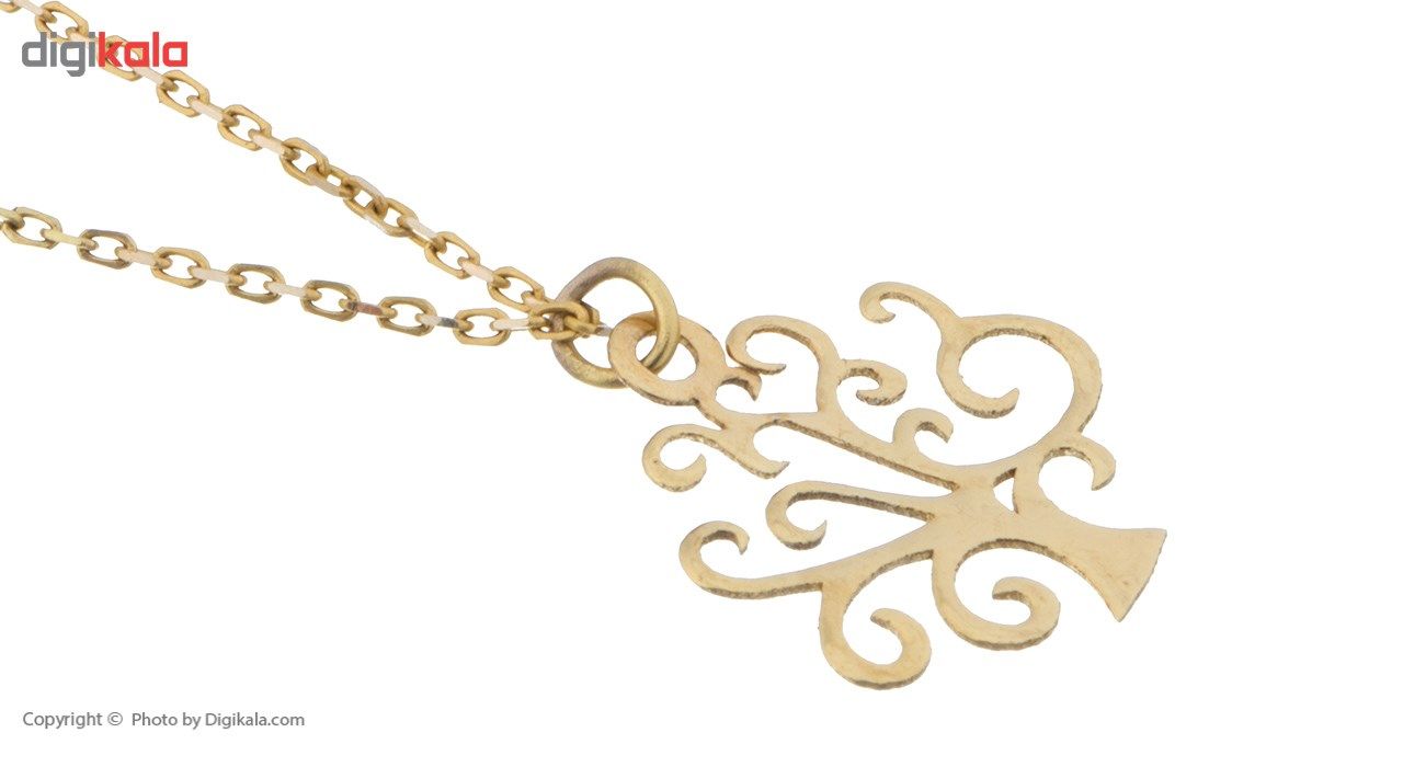 آویز ساعت طلای 18 عیار زنانه ماهک مدل MW0206 -  - 3