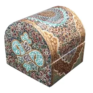 جعبه جواهرات استخوانی طرح تذهیب کد B 230