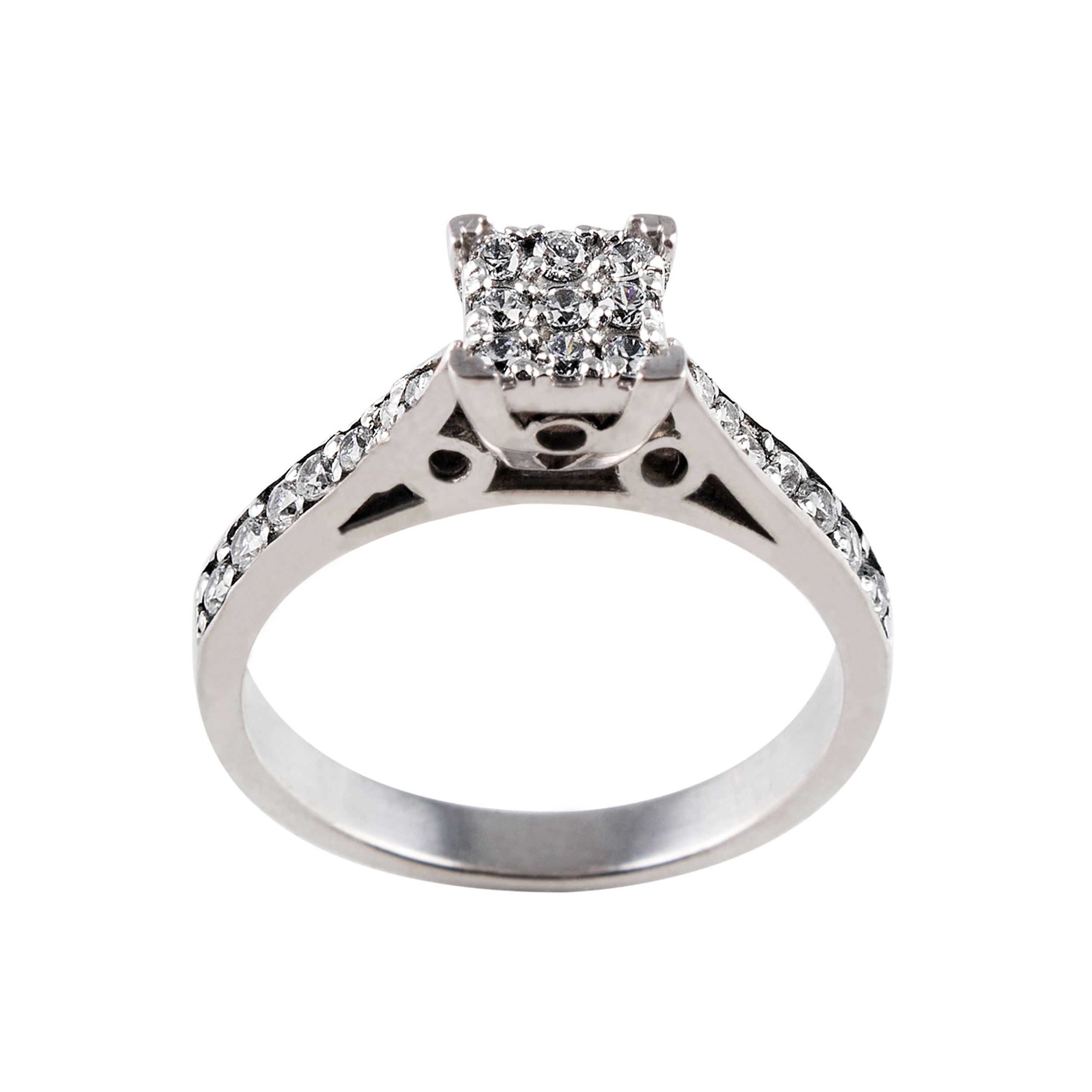 انگشتر نقره زنانه جواهری سون مدل 2111