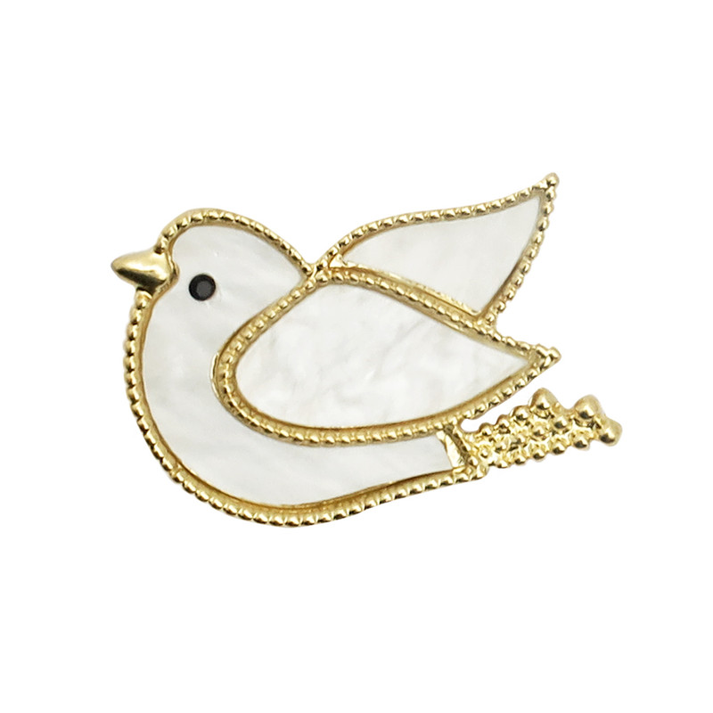 گل سینه زنانه مدل کبوتر کد brfp-624