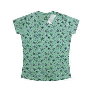 تی شرت آستین کوتاه زنانه اچ اند ام مدل پروانه