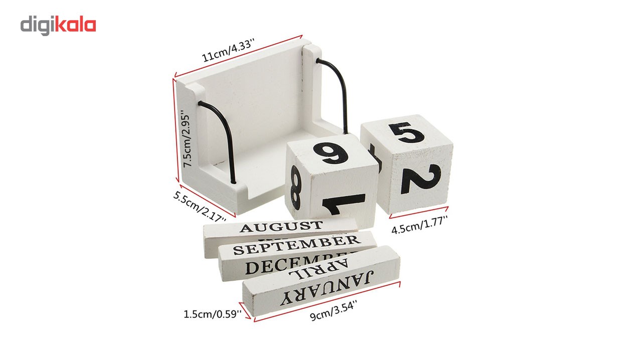 تقویم رومیزی نقطه مدل White Box