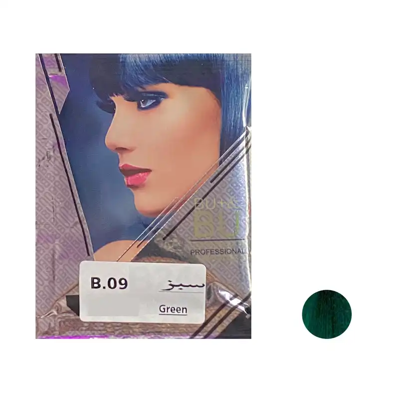 شامپو رنگ مو بیو & بیو پلاس شماره B.09 حجم 30 میلی لیتر رنگ سبز