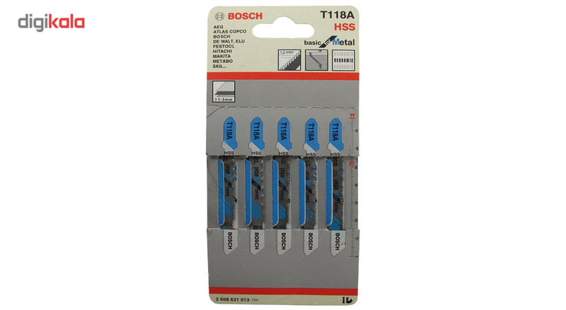 مجموعه 5 عددی تیغ اره عمود بر آهن مدل T118A