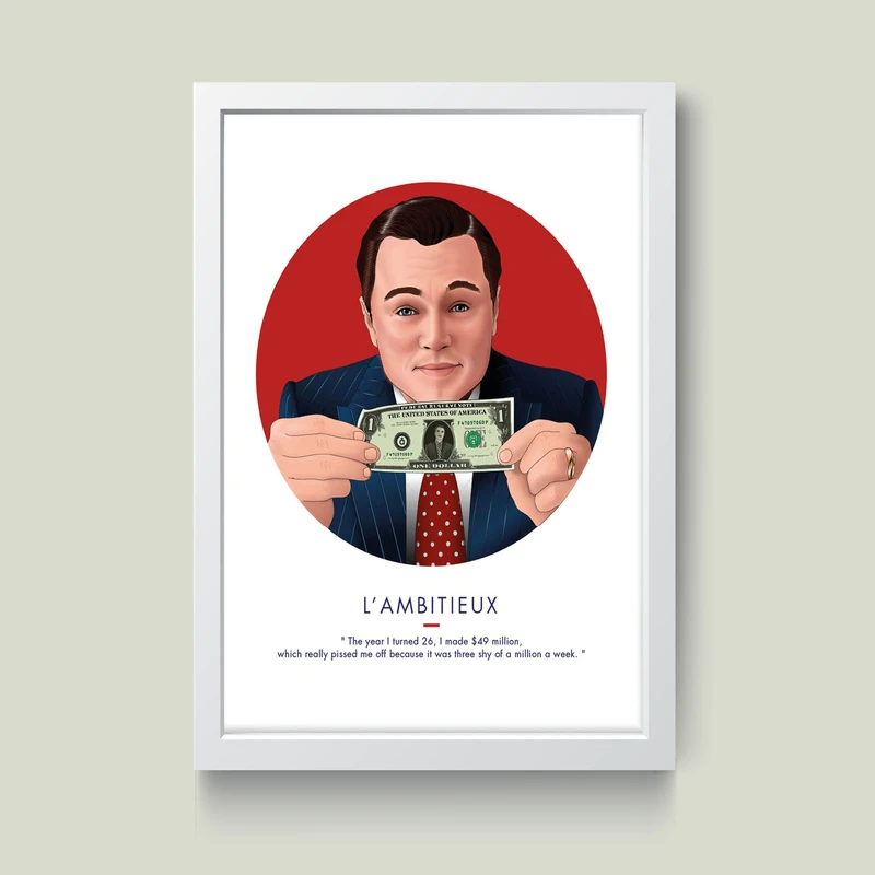 تابلو مدل Wolf of wall street کدm2515-w