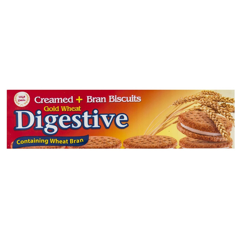 بیسکوییت سبوس دار و کرم دار ویتانا مقدار 192 گرم