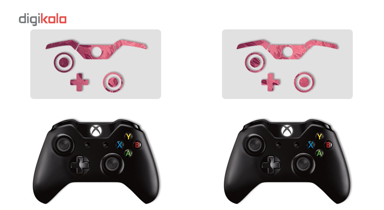 برچسب ماهوت مدل Red Wild-flower Texture  مناسب برای کنسول بازی Xbox One