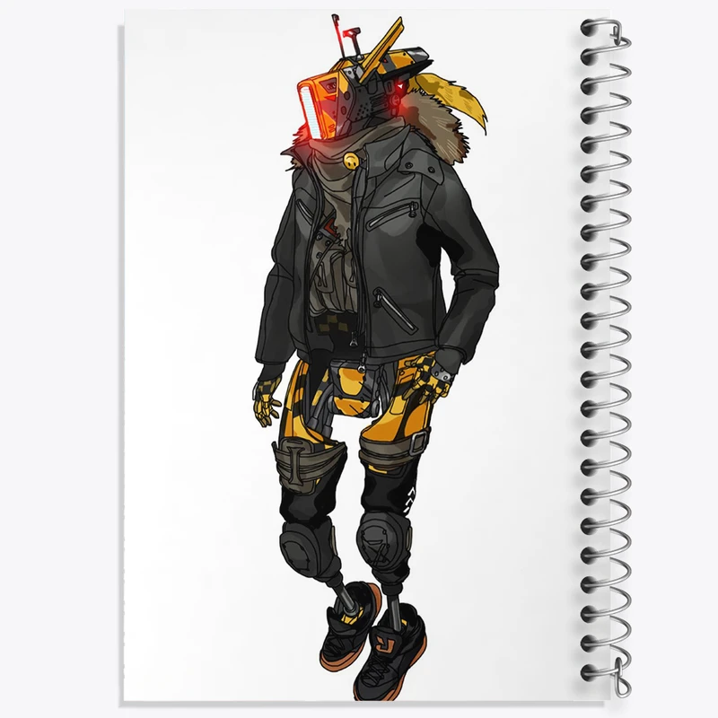 دفتر نقاشی 50 برگ خندالو طرح بازی تایتان فال (Titanfall) کد 32602