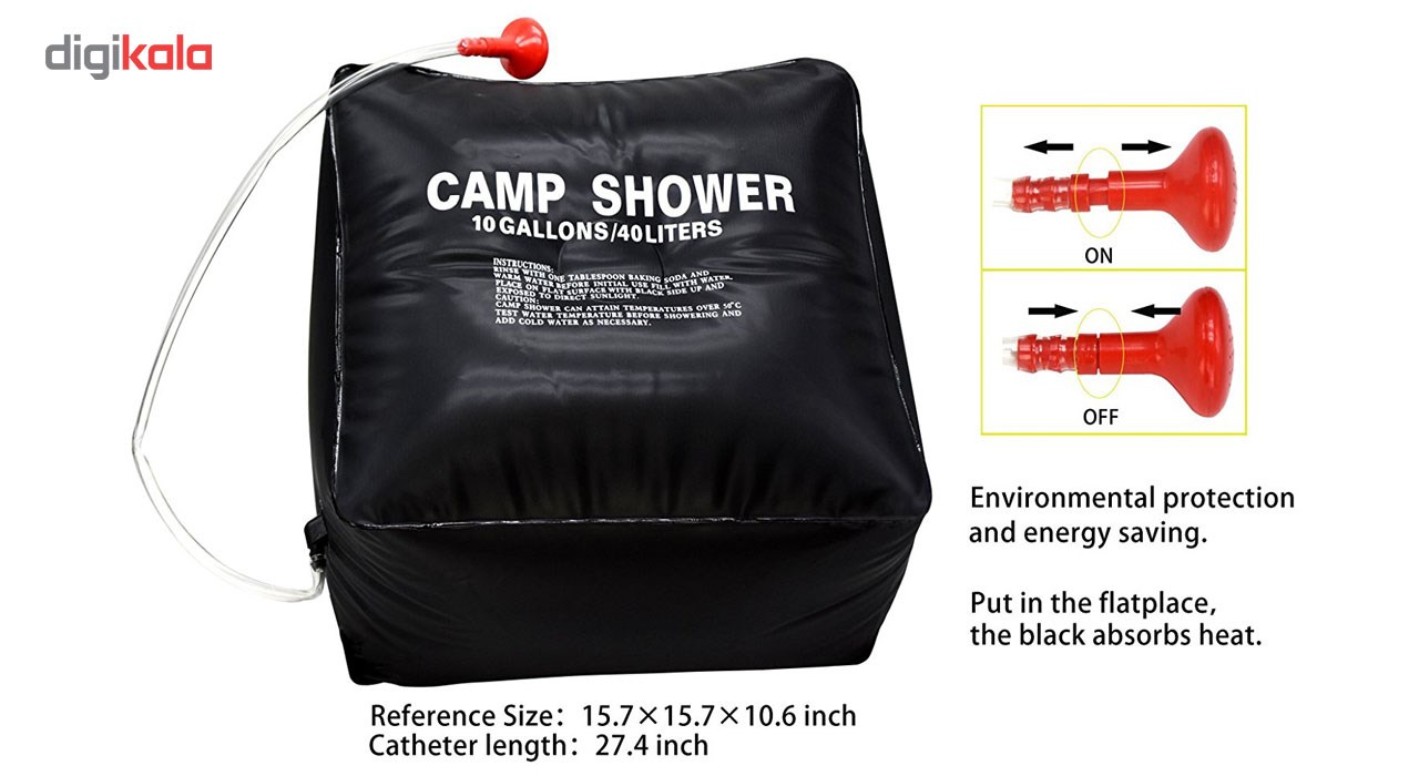 دوش سفری مدل Camp Shower ظرفیت 40 لیتر