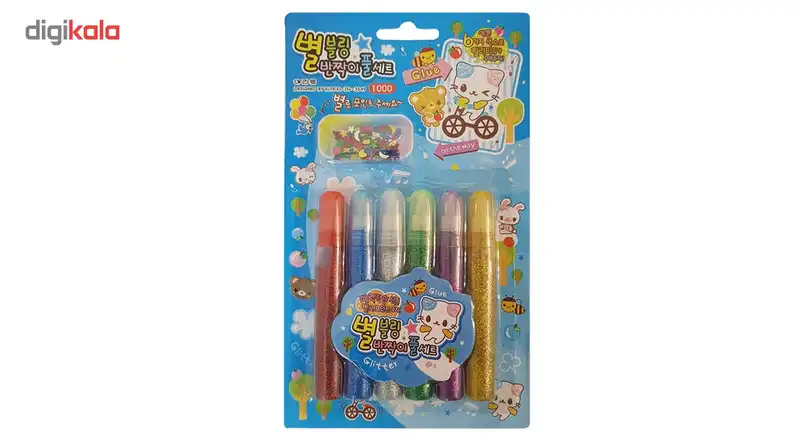 چسب اکلیلی 6 رنگ الیت مدل 3549