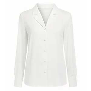 شومیز آستین بلند یقه برگردان زنانه مدل لاله 865 