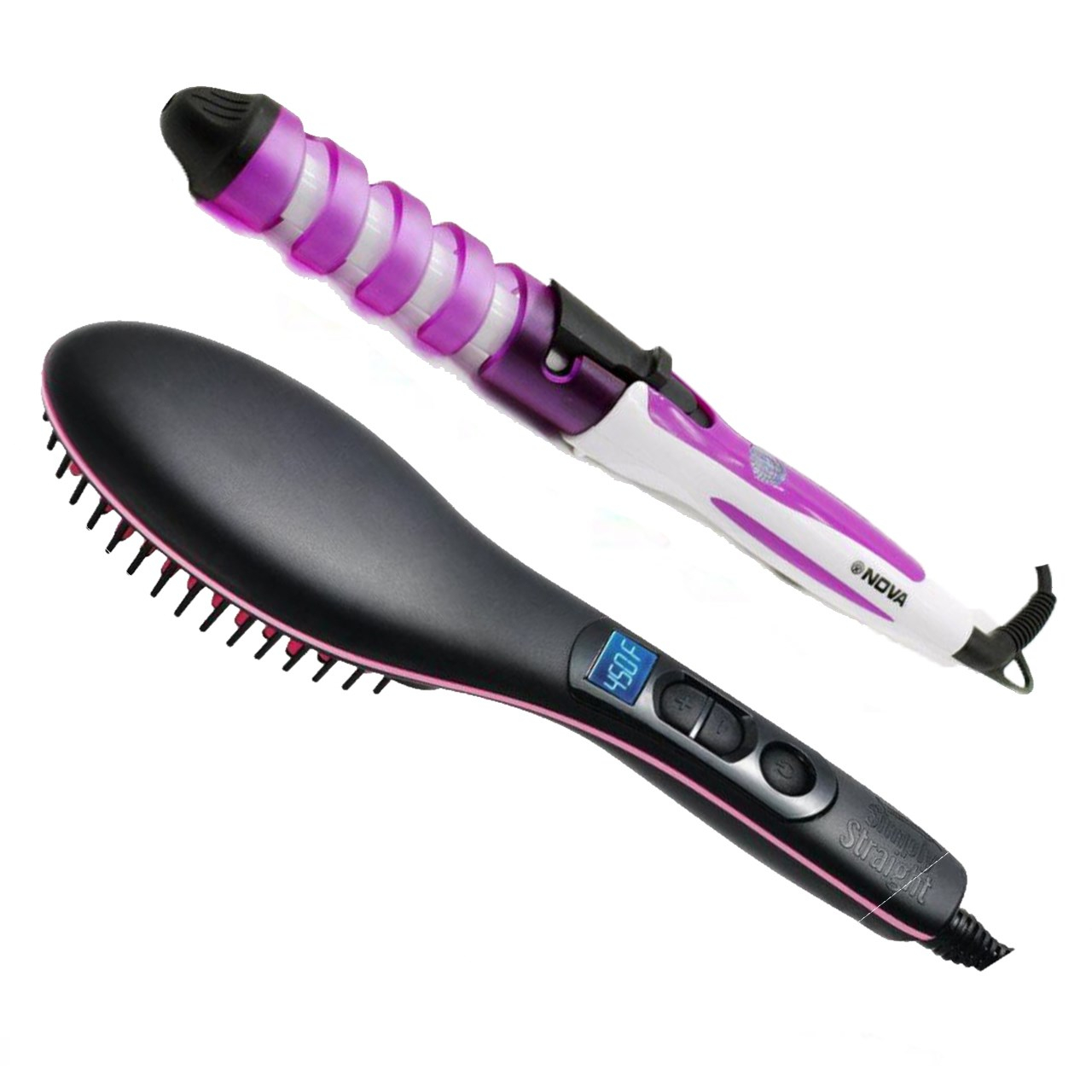 برس حرارتی مدل Straight Artifact به همراه فرکننده مو نوا مدل5311