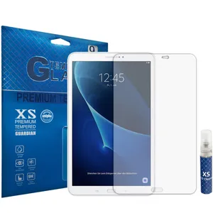 محافظ صفحه نمایش شیشه ای ایکس اس مدل تمپرد مناسب برای تبلت سامسونگ Galaxy Tab A 10.1 T585 به همراه اسپری پاک کننده صفحه XS