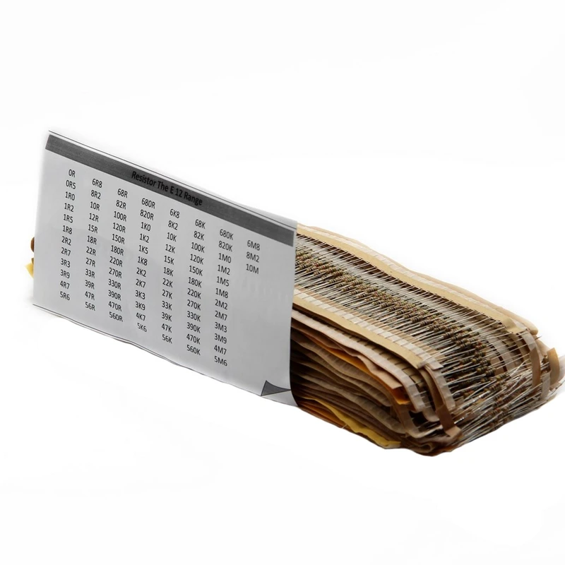 رنج کامل مقاومت 5درصد کربنی 1/4 وات بسته 20 عددی