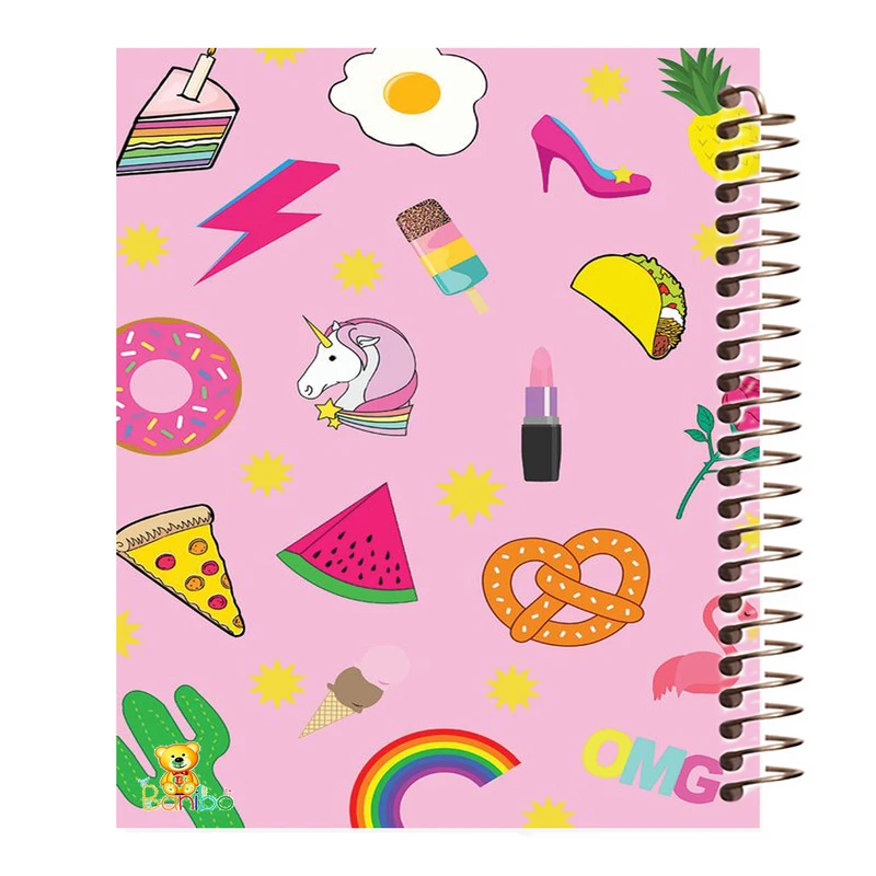 دفتر نقاشی 50 برگ بانیبو مدل دخترونه کد 1001