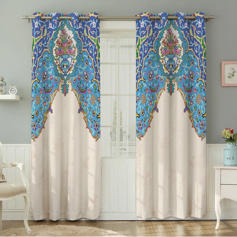 پرده نیروانا طرح مدرن مدل هازان کد 8553 سایز 140×280 سانتی متر