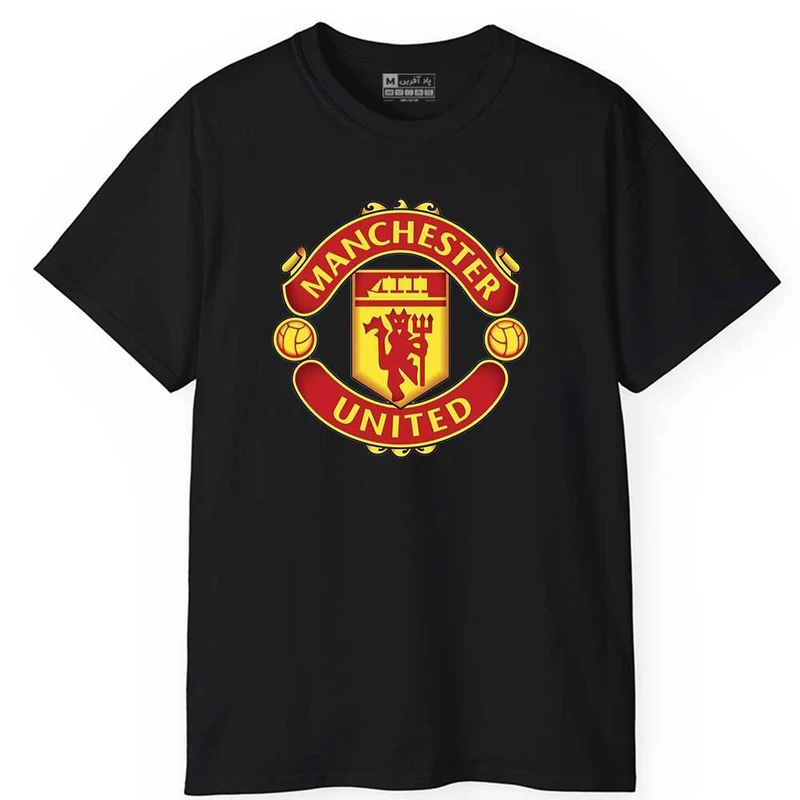 تی‌شرت آستین کوتاه مردانه پاد آفرین مدل منچستر یونایتد کد 1930