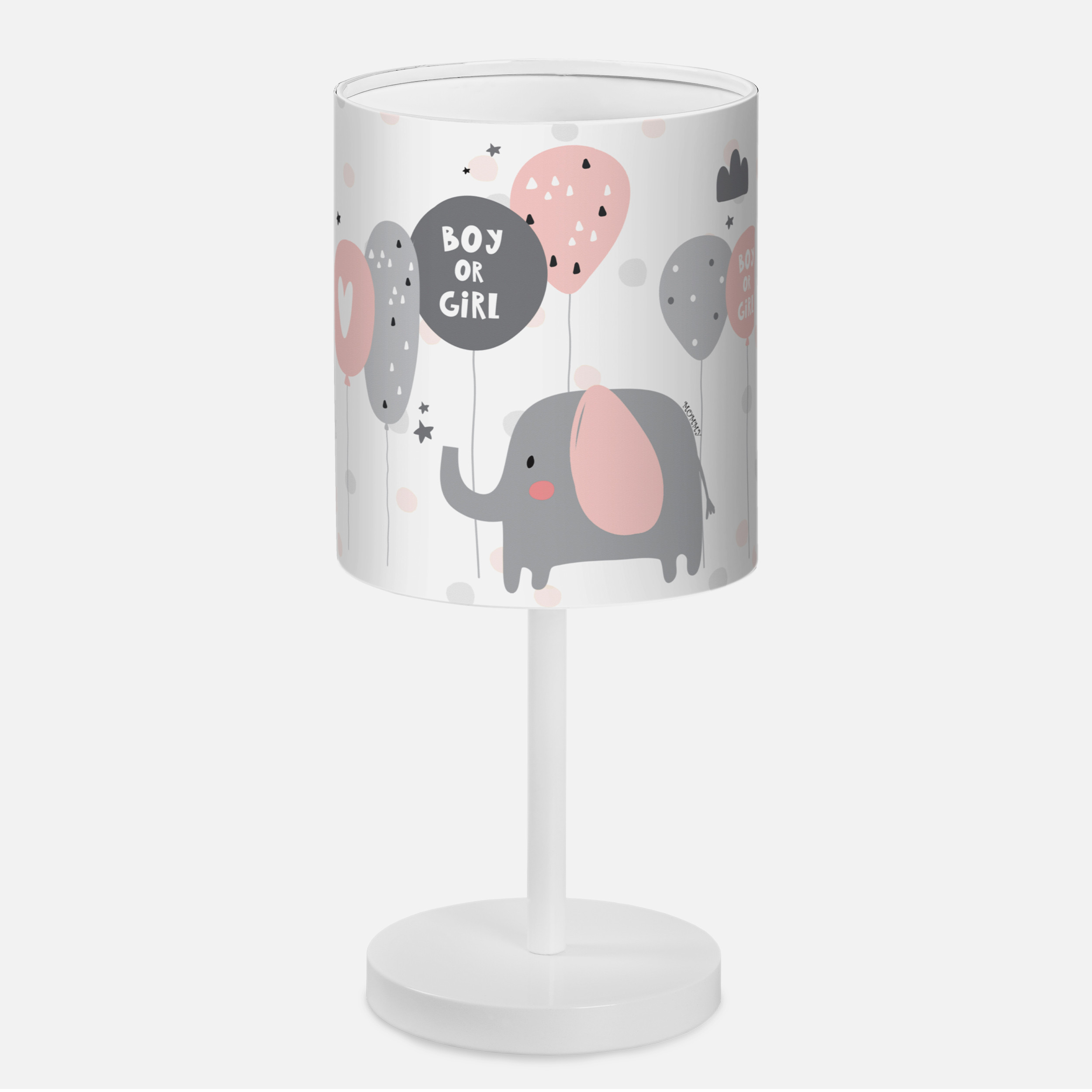 لوستر و آباژور کودک مدل فیل و بادکنک کد EL-P-4765