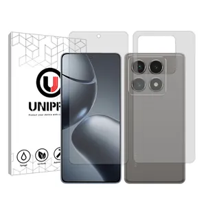 UNIPRO Star 5 model transparent screen protector suitable for Xiaomi 14T Pro mobile phone along with the back protector