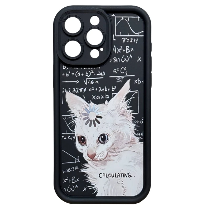 کاور مدل Mathematics Cat مناسب برای گوشی موبایل اپل iPhone 15 ProMax