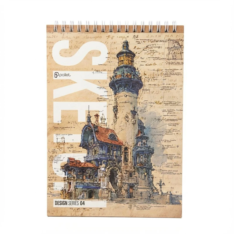 دفتر طراحی ۴۰ برگ پالت طرح مستر سیمی گلاسه