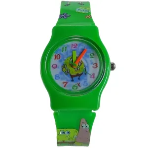 ساعت مچی عقربه ای بچگانه مدل Spongebob