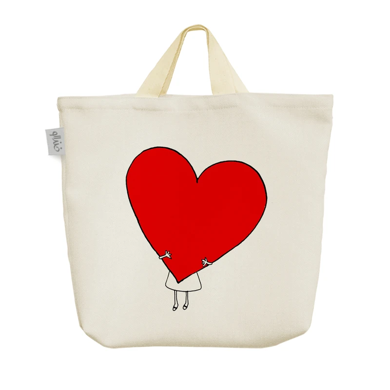 ساک خرید خندالو مدل عاشقانه Lovely کد H1307