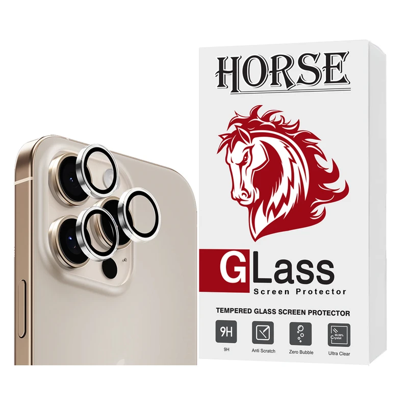 محافظ لنز دوربین هورس مدل RING16H مناسب برای گوشی موبایل اپل iPhone 16 Pro Max / iPhone 16 Pro