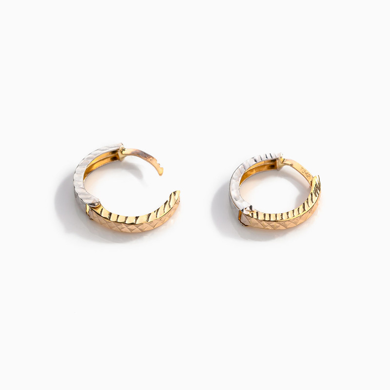گوشواره طلا 18 عیار زنانه دوست خوب مدل dk596 - 3