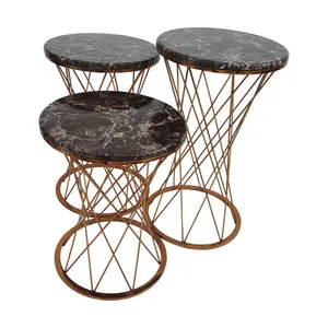 میز عسلی مدل D2100 مجموعه 3 عددی