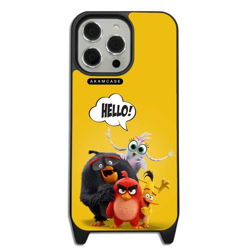 کاور آکام مدل AMC-WLA15PROMAX-ANGRY BIRDS17 مناسب برای گوشی موبایل اپل iPhone 15 Pro Max