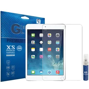 محافظ صفحه نمایش شیشه ای ایکس اس مدل تمپرد مناسب برای تبلت اپل iPad Air 2 به همراه اسپری پاک کننده صفحه XS