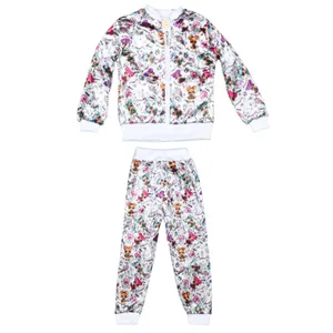 ست سویشرت و شلوار دخترانه مدل مخمل 